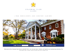 Tablet Screenshot of alumni.colonialclub.com
